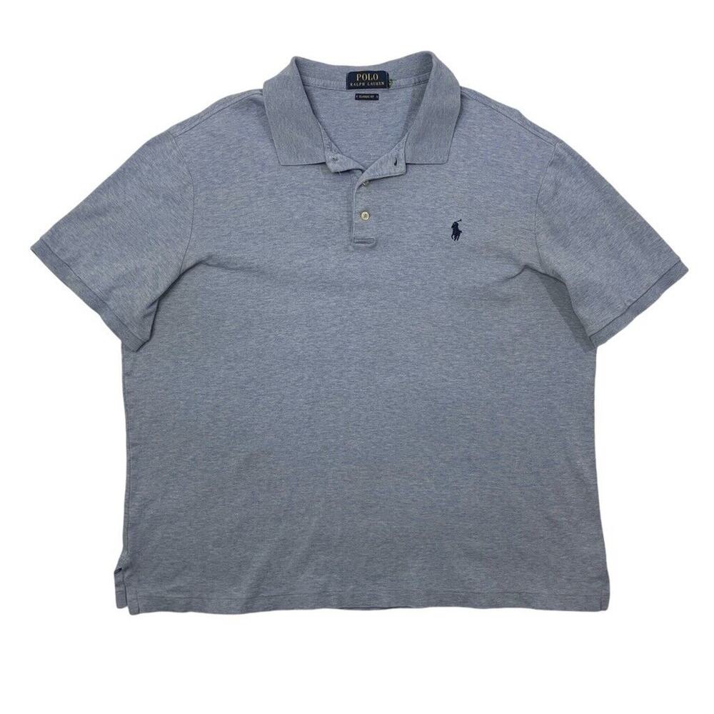 Polo Ralph Lauren Shirt Mens XL Cornflower Blue Cotton Classic Fit Golf Preppy